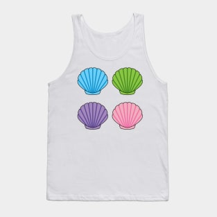 Pastel Colorful Seashell Pack Tank Top